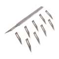 SURGICAL ONLINE 100 Scalpel Blades #11 and includes One Handle #3 Pack of  with Scalpel Knife Handle #3|  SURGICAL SCALPEL BLADES #11, STERILE, CARBON STEEL BLADE,. 