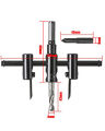 Adjustable Metal Circle Handy Hole Saw Drill Bit Cutter Kit. 