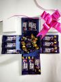 dairy milk chocolate box for gift with eclairs candies. 