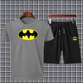 BATMAN printed Fabric T-Shirt & Short for Summer Elegant Suits Gym Track Suit T shirts shorts Casual Wear for Men/Girls/Women. 