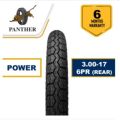 badgePanther Power 3.00-17 (Rear) 6 PR - 125 CC - Motorcycle Tyre & Tube Set – Panther Tyres & Tubes. USMAN PAKISTAN. 