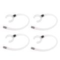 【MIGAPALAZA】 4 Pack Bluetooth Ear Hook Loop Clip Replacement Part for iPhone Samsung Headphone Earbud 10mm Clear. 