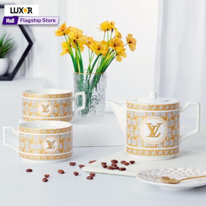 Ceramic teapot and cup set - teapot set for 2 persons - tea cup and kettle set Classy Design