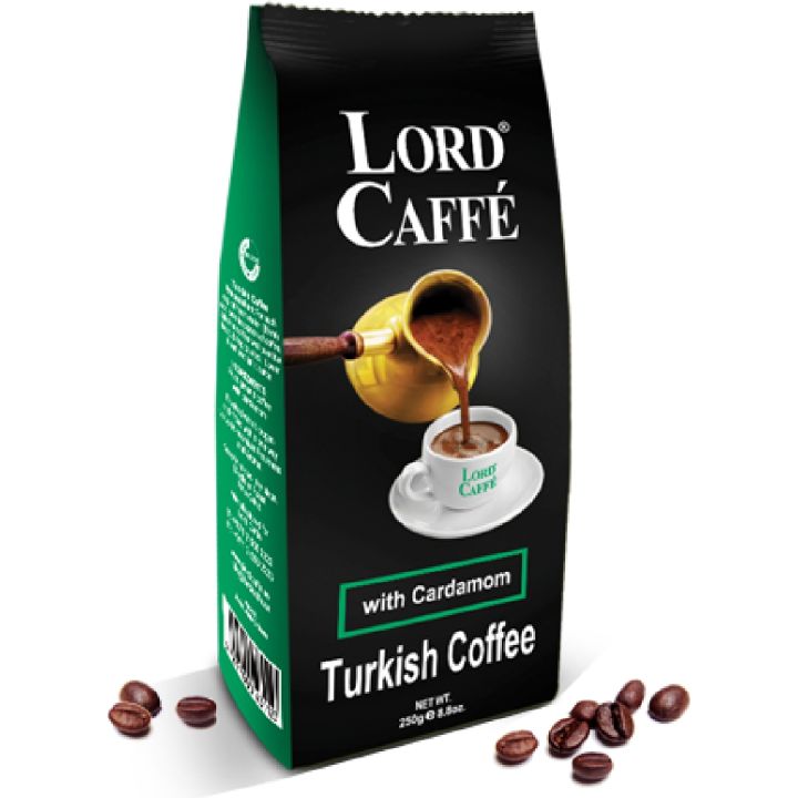 Lord Cafe Turkish Coffee Cardamom 250 gm