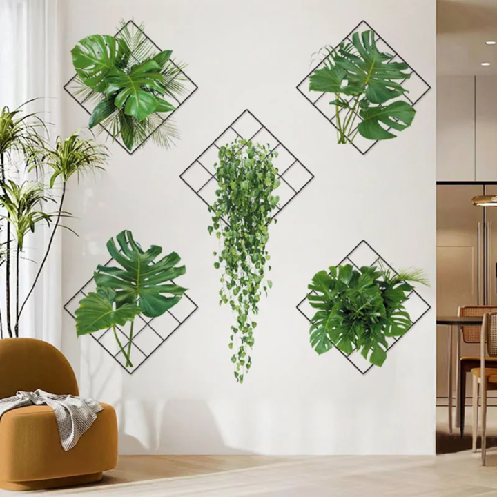 Green Leaves Wall Stickers Hanging  Wall  Decor Stickers For Bedroom Floral Wall Stickers For Living Room Best Wall Sticker For Home Decoration