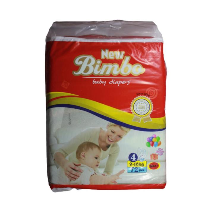 New Bimbo Baby Diapers Pampers Size 4 Count Pieces 72