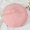 Women Girls Winter Warm Faux Wool Beret French Artist Beanie Hat Cap Red Black Purple Pink Orange Kawaii Flat Top Caps Warmers. 