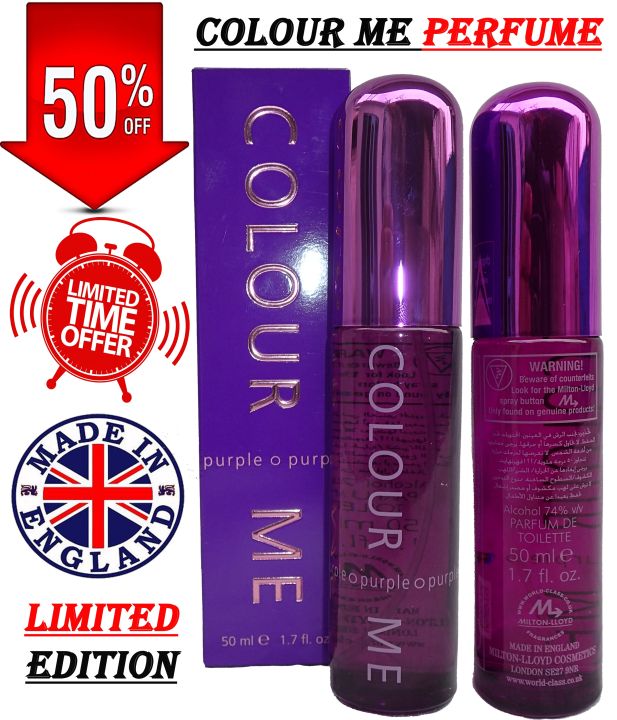 Impressions of Genuine Milton-Lloyd Colour Me Perfume Spray Purple For Women Parfum De Toilette 50ml