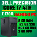 De!! Precision T 1700 , CORE i7 4Th , 8GB RAM, 128GB SSD, 500GB HDD, 2GB GRAPHIC CARD. 