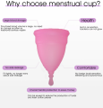 Menstrual Cup Pink Color Large & Small Deepsea Life Sciences. 