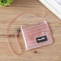 Transparent Women Purse PVC Clear Jelly Bag Mini Money Wallet Card Holder Clear Wallet Ladies Purse Wallet Jelly Card Holder. 