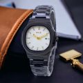 Rick Quartz Watch for Men – Modern Design with Date Display Stainless Steel Build Casual Wear. 
