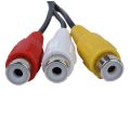 4 Pin S-Video to 3 RCA Female TV Adapter Laptop Cable & 1.5M 4.9Ft 3 RCA Male to 4 Pin S-Video Male TV PC Conversion Cable. 