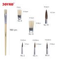 Painting Brush 1 Set 6 pcs Joyko BR-1 - School Artist Oil Watercolor Painting Tool Package. 