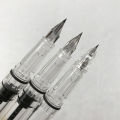 Lanbitou Transparent Fountain Pen Plastic F/EF/Hooded Nib Piston Filler Ink Pens for Writing School Office Supplies Stationery. 