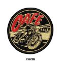 Vintage Cafe Racer logo Embroidered Iron on Patch Sew On Badge Bags Caps Applique. 