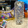 Crystal Lamp Rose Light Diamond Lamp 16 Colors Changing with Remote Control - Room Decoration. 