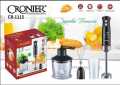 CRONIER PROFESSIONAL HAND BLENDER SET CHOPPER MIXER JUG GERMAN DESIGN IMPORTED. 