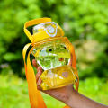 Cute frog water bottle Leak-proof Strap Large Portable water bottle Straw Portable Large  sports water bottle for Outdoor activities Sports and exercise School or office Girls and kids Hydration. 