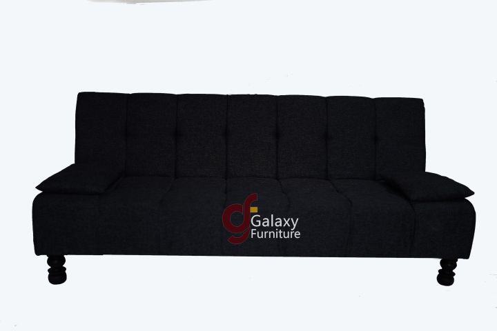 Galaxy Sofa Cum Bed Imported Jute Fabric Brown Colour Armless Compact Living Spaces, Dorms, Guest Rooms, Apartments, Offices,