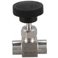 Needle Valve 1/4 Inch Right Angle Female Thread BSP SS304 & 1/4 Inch BSP Equal Female Thread SS 304 Stainless Steel. 