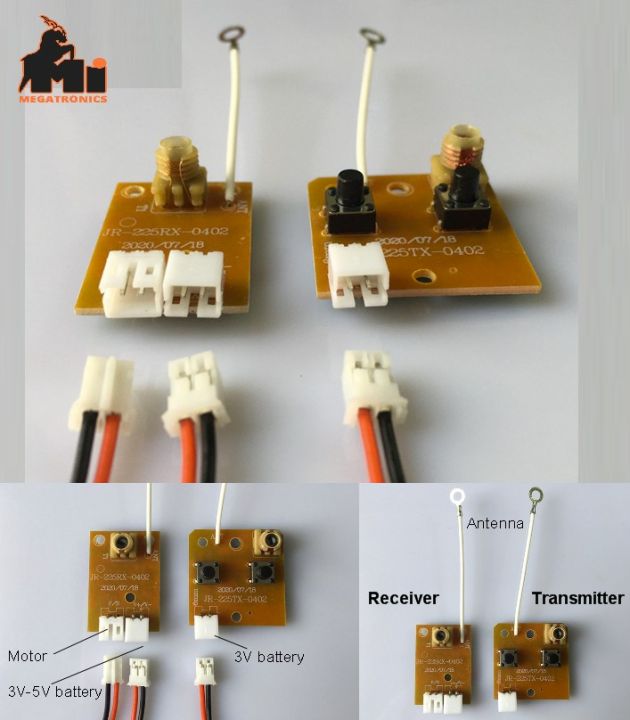 Two-channel remote control module 27M transmitter receiver toy DIY technology model parts
