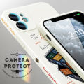 Jizetin for OPPO A12 / A12S / A5S / A7 Case Creative Digital Rubik Cube Side Design Phone Cover Square Edge Pattern Liquid Silicone Phone CasesCases. 