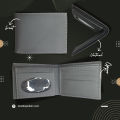 MATTE GREY WALLET Gift for Men | Business Class High-Quality Leather. Multiple Card Holder, Solid Color Travel Purse. 