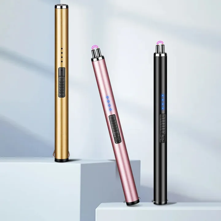 Flameless%20USB%20Charging%20Lighter%20Power%20Display%20Kitchen%20Gas%20Stove%20BBQ%20Pulse%20Arc%20Lighter%20with%20Hook%20Electric%20Arc%20Lighter%20Rechargeable%20Stove%20Lighters%20LED%20Battery%20Indicator%20Windproof%20Kitchen%20Tools%20-%20Image%208