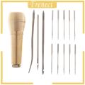 [FRENECI] 1 Set Sewing Shoe Repair Sewing Tool Needle Awl Leather Craft Boots Kit Tool. 