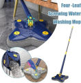 SP Dealz Wall Mop | Four Leaf Clover Shaped 360 Degree Rotatable Adjustable Cleaning Mop, Wet and Dry Mop  for Ceilings, Corners, Glass Bonsem. 