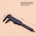 Double Rule Scale Plastic Vernier Caliper Measuring Student Mini Tool Ruler Lonni. 