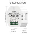 Tuya Zigbee 3.0 Smart Light Switch Relay Module 1 Gang Zigbee + Rf Switch Module Can Work Remotely With Alexa Google Home Smart Switch Module. 