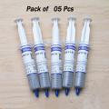 Pack of 05 Heat Sink Thermal Paste for CPU  Thermal Grease Paste for GPU HY510. 
