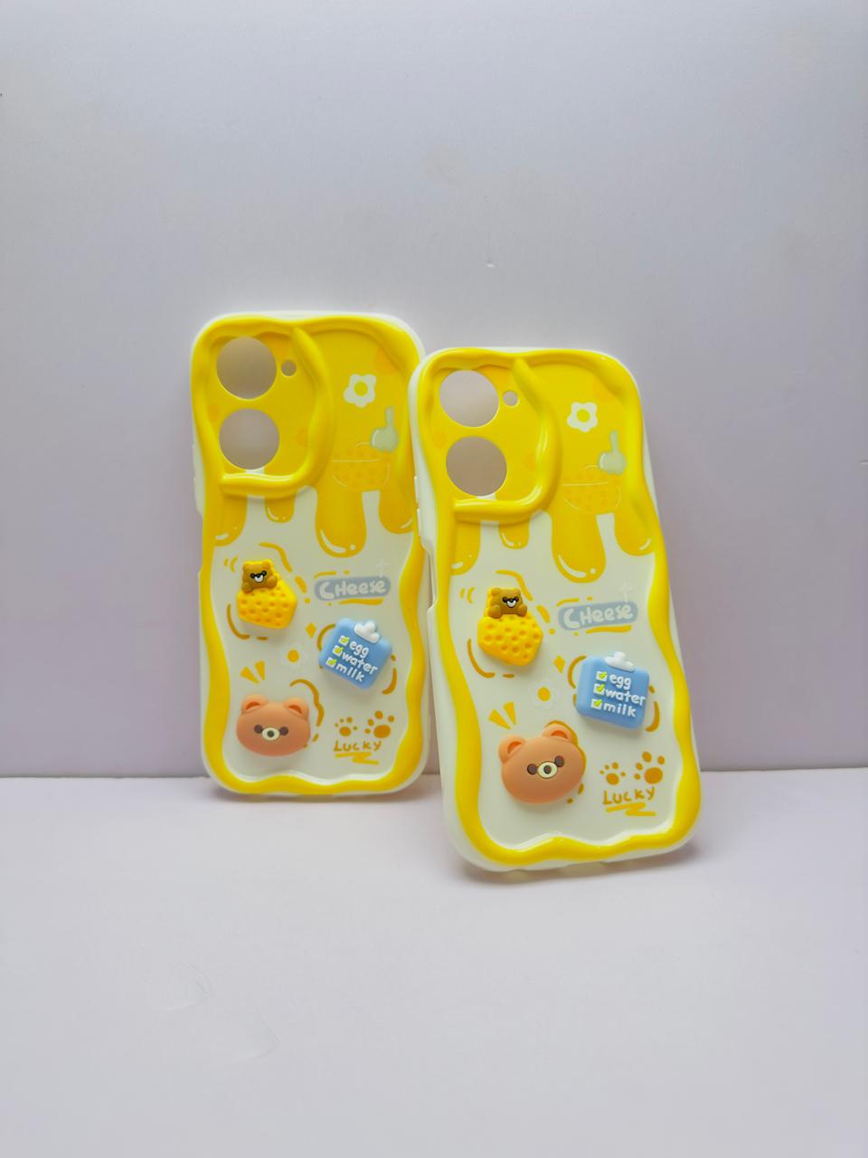 Lahore Mobile Case for Vivo Y18 Back Cover Colorful Wavy Phone Cases - Luxerey Back Cover - Creative Lovely 3D Doll -Girls Back Cover 7