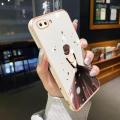 dienya For OPPO A3s Case Plating Side Edge Square New Design Fashion Princess Girl Phone Cases Pattern Silicone Casing Full Back Cover Camera Protect Shockproof Softcase. 