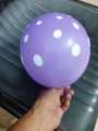 60Pcs 12 inch Purple Polka Dot Balloons 12 Inch Helium Round Party latex Balloons Kit for Birthday Party. 