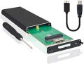 M.2 SATA SSD to USB 3.0 External SSD Reader Converter Adapter Enclosure with UASP, Support NGFF M.2 2280 2260 2242 2230 SSD with Key B/Key B+M. 