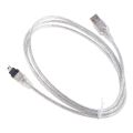 USB Data Cable iEEE 1394 4 Pin to USB Mini Plug Firewire Cord for Mini DV. 