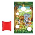 Hanging Sandbag Throwing Game with Sandbags Toss Game Set Bean Bag Toss Games Circus Clown Pattern for Children Adults Teens. 