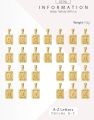 Tiny Gold Initial A-Z Letter Necklaces Umisex Charm Luster Gold Metal Capital Love Couple Pendant For Women Men Jewelry. 