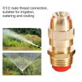 Adjustable Atomizing Sprinkler Nozzle Spray Brass Sprinkler Head Misting Nozzle Garden Watering. 