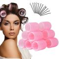 Indonesia Hair Rollers,6 Pack Self Grip Hair Curlers,Rollers for Hair,Salon Hairdressing Curlers for Women,DIY hairstyle ((Large)) Velcro Hair Rollers. 