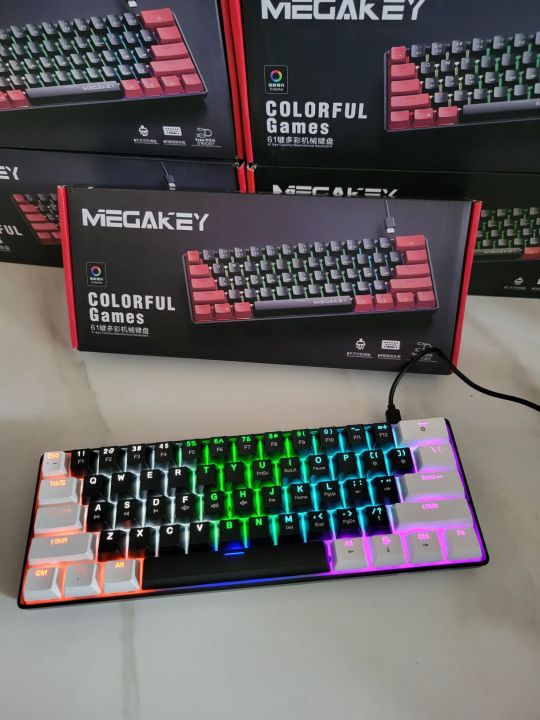 Rainbow%20RGB%20MEGAKEY%20%20Mechanical%20Gaming%20Keyboard%20%2060%25%20Mechanical%20Gaming%20Keyboard%20with%20Blue%20Switches%20Colorful%20Backlight%20Black%20and%20White%20Combination%20Keys%20-%20Image%205
