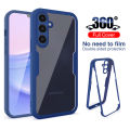 For Samsung Galaxy A15 5G 4G Double-Sided Case 360 Protective Case for Samsung A15 Galaxy a15 Solid Color Phone Back Cover. 