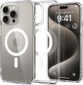 iPhone 16 Pro Max/16 Pro/16/15 Pro/15 Pro Max Premium Spigen Magsafe Transparent Crystal Clear Case. 