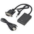 VGA to HDMI Adapter Converter Cable - Full HD 1080p with Audio Support. 
