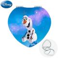 Disney Olaf And Sven Photos Pocket Mirror Frozen Funny Animals Heart Shaped Mini Hand Mirrors For Little Girls Strange DIY339. 