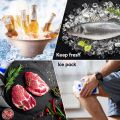 12PCS Gel Ice Pack Reusable,Insulated Dry Ice Packs,Massage Gel Refrigerated Bags,Food Keep Fresh Gel Dry Ice Pack For Cooler And Insulation. 
