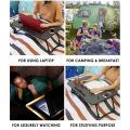 Multipurpose Foldable Laptop Table With Cup Holder, Study Table, Bed Table, Breakfast Table, Foldable And Portable. 